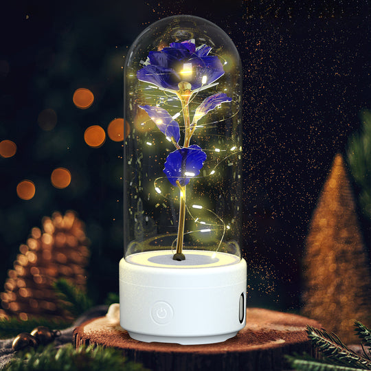 Rose LED Night Light with Bluetooth Speaker
