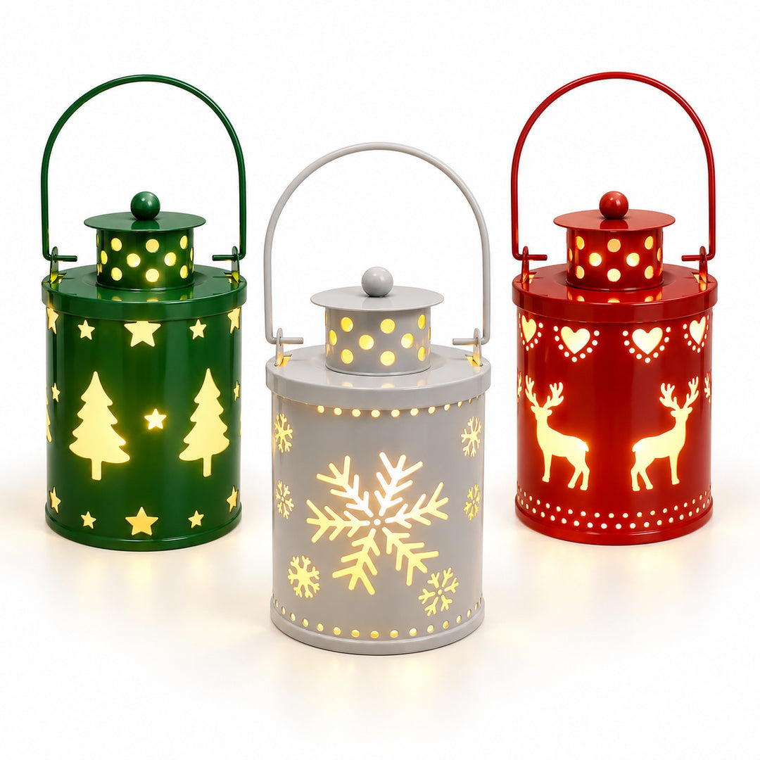 LED Christmas Cutout Lantern