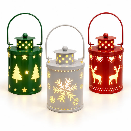 LED Christmas Cutout Lantern