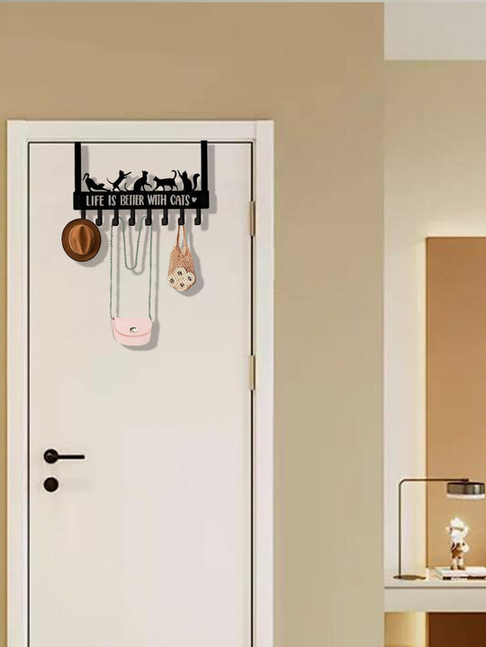 Over-the-Door Cat Organizer with 8 Hooks