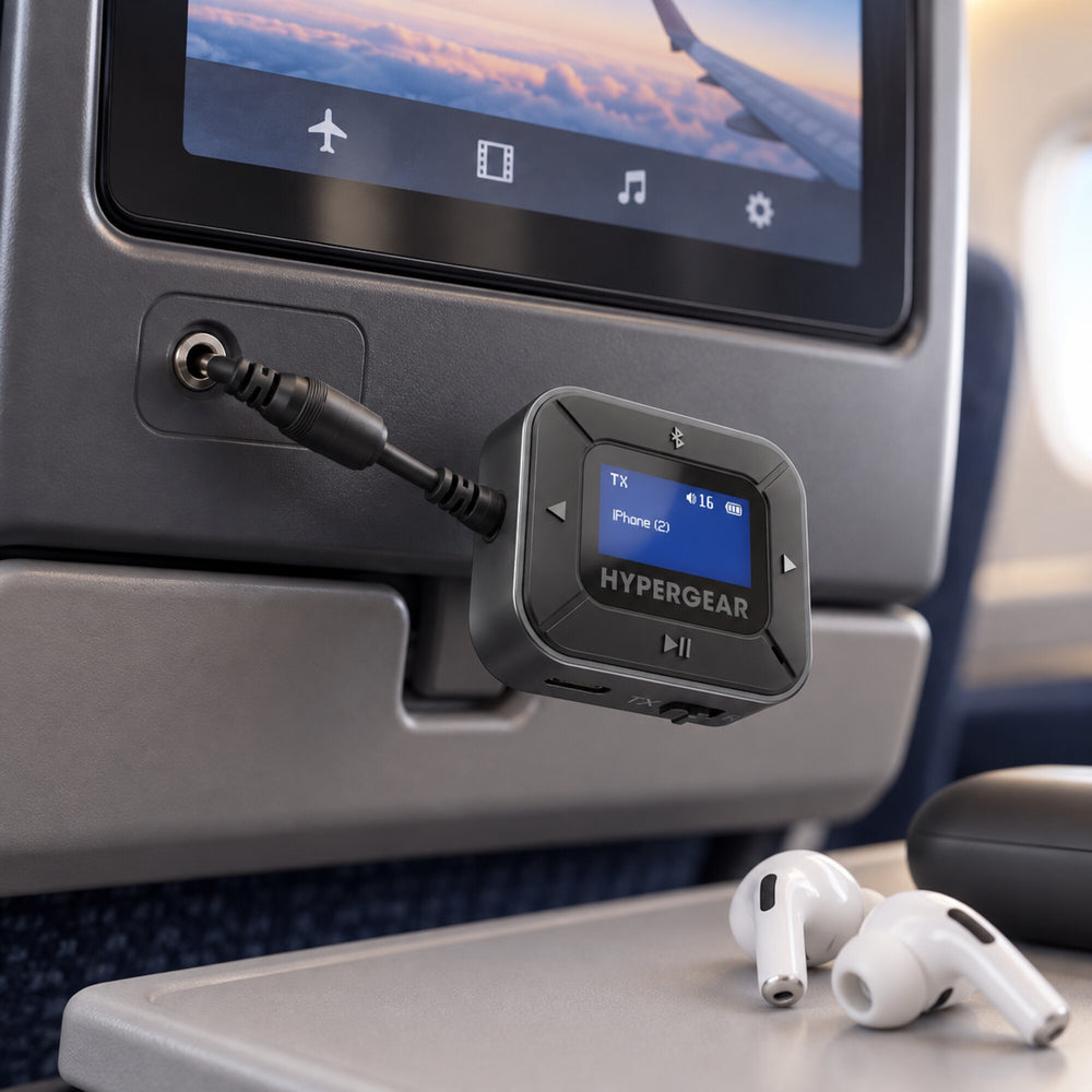 HyperGear IntelliCast Bluetooth Flight Audio Adapter