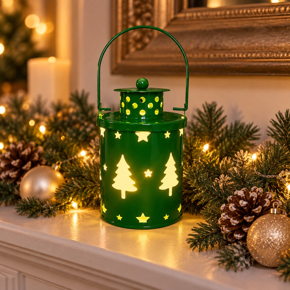 LED Christmas Cutout Lantern