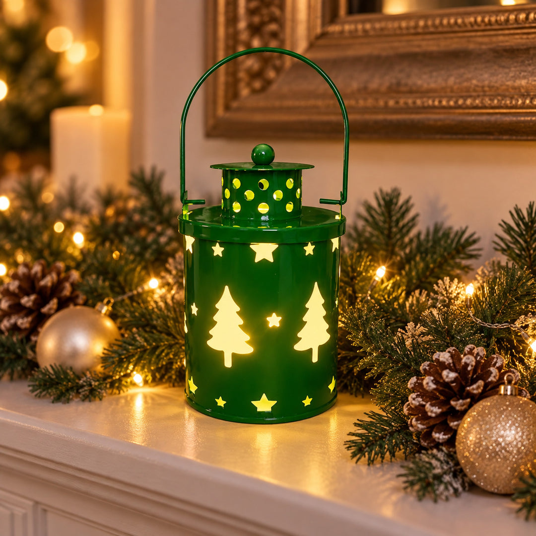 LED Christmas Cutout Lantern