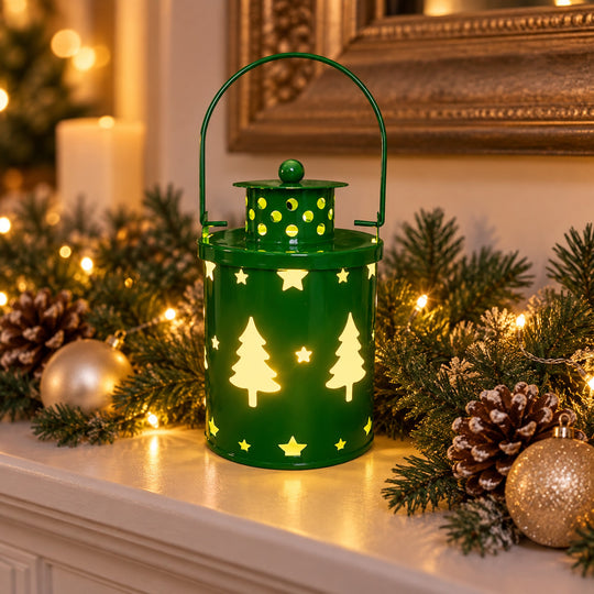 LED Christmas Cutout Lantern