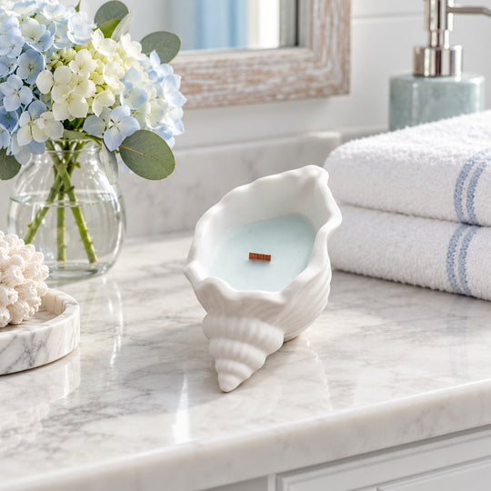 High Tide Soy Candle in Seashell Holder