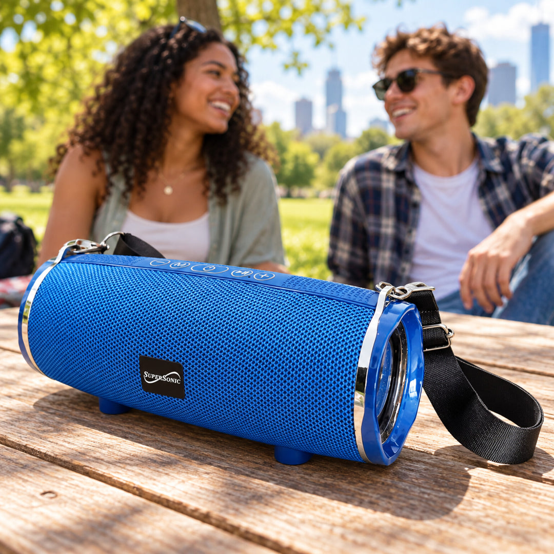 Supersonic Portable Bluetooth Speaker with Strap