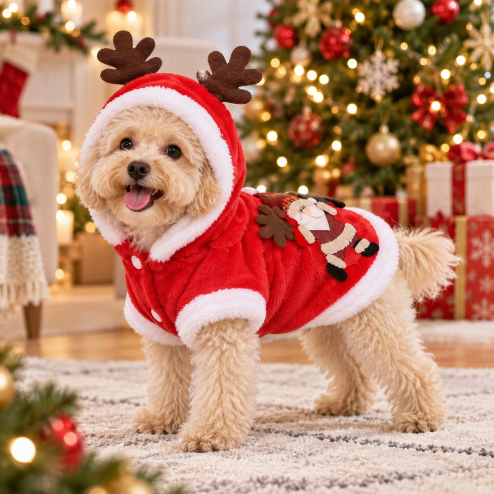 Santa Reindeer Christmas Pet Coat