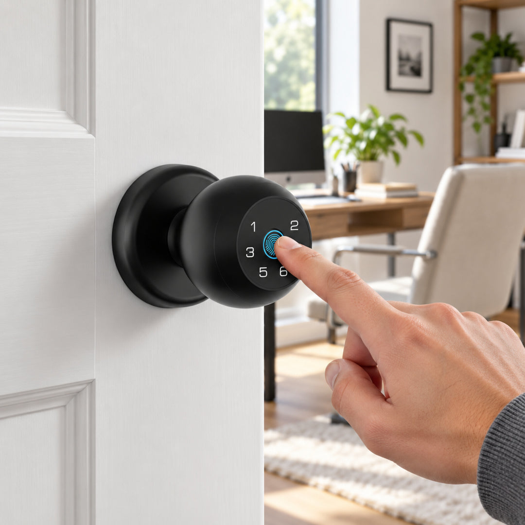 Smart Fingerprint Door Knob with App Control