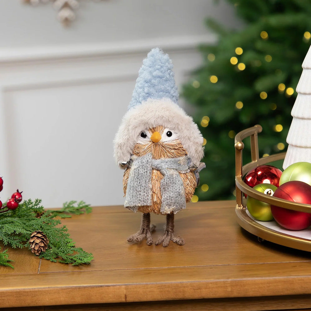 Woodland Bird Christmas Tabletop Figurine