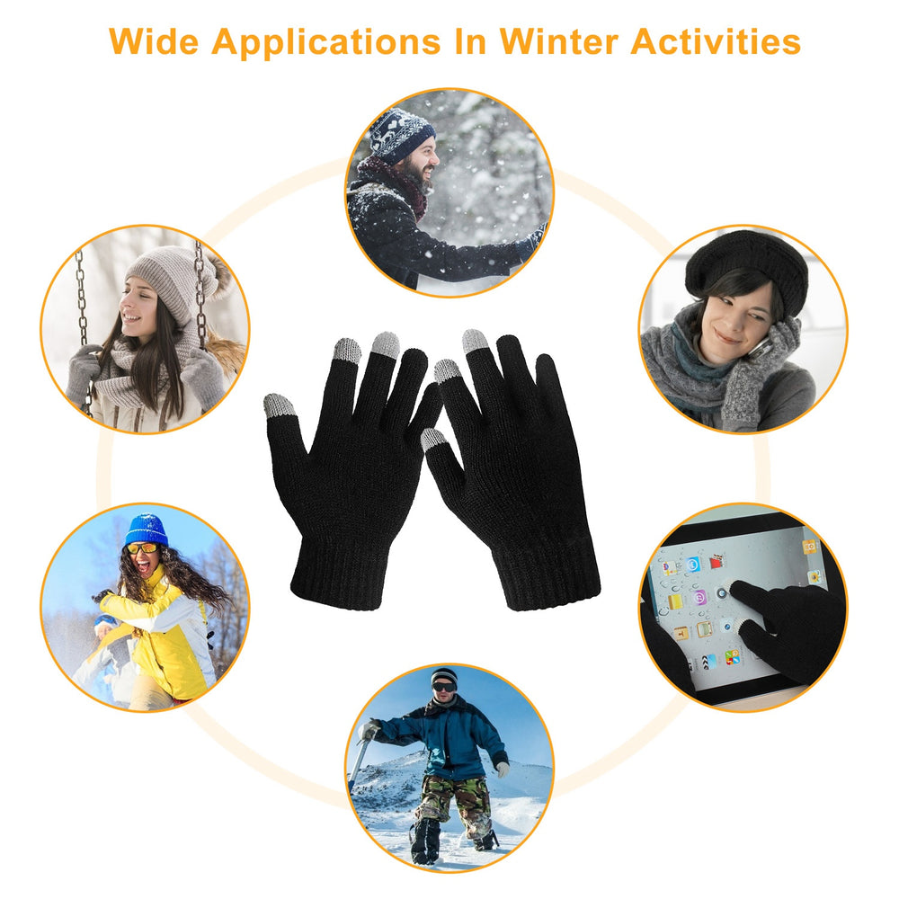 Unisex Touchscreen Winter Knit Gloves