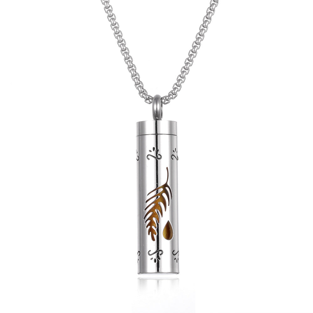Stainless Steel Aromatherapy Essential Oil Diffuser Necklace