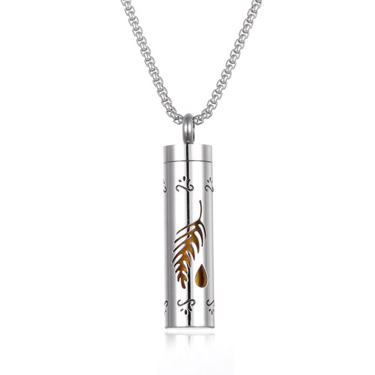 Stainless Steel Aromatherapy Essential Oil Diffuser Necklace