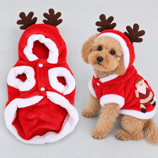 Santa Reindeer Christmas Pet Coat