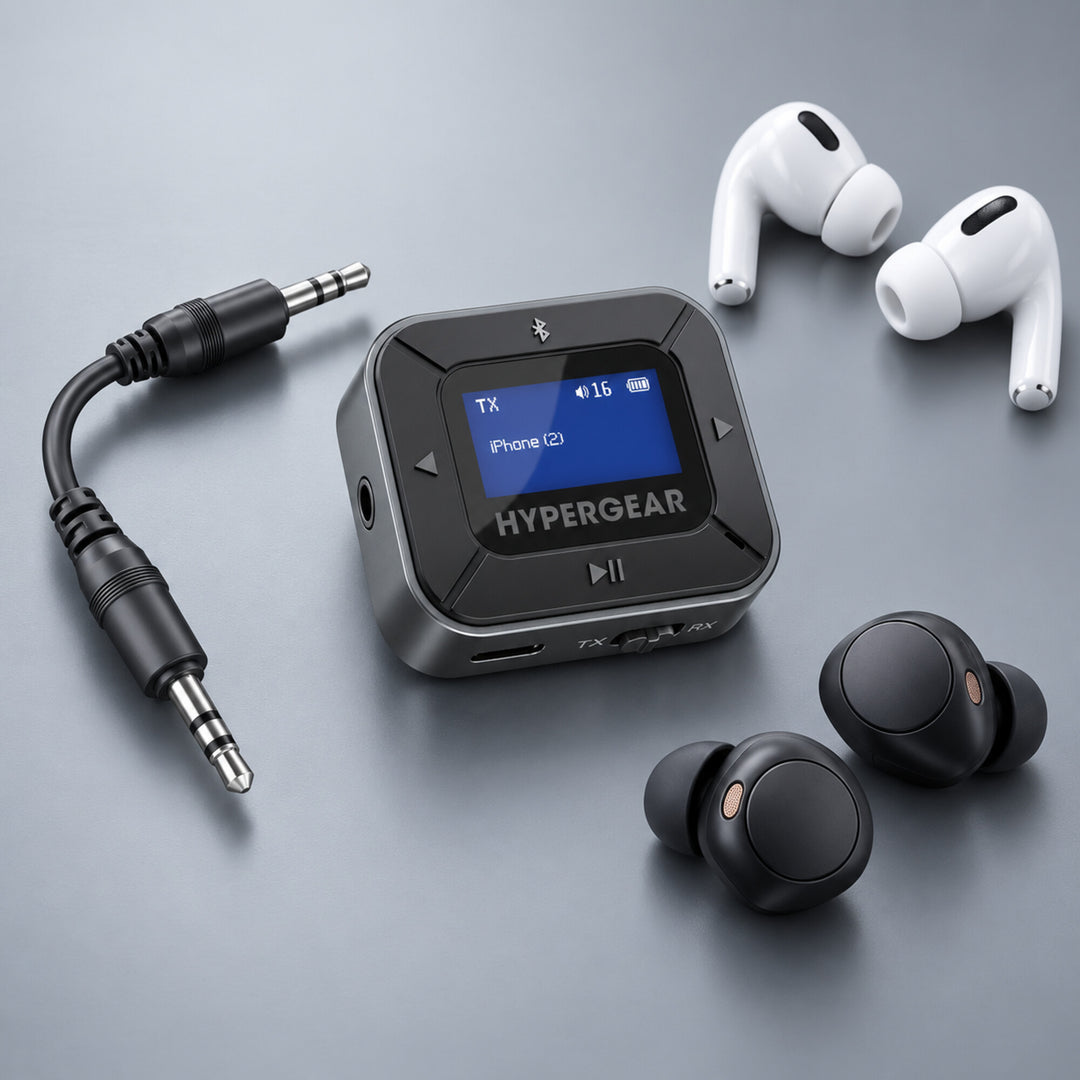 HyperGear IntelliCast Bluetooth Flight Audio Adapter