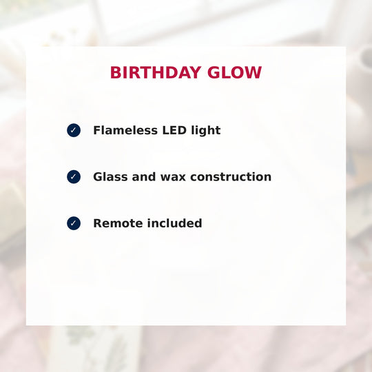 Happy Birthday Flameless Candle With Remote