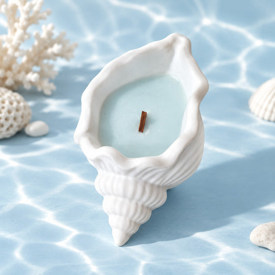 High Tide Soy Candle in Seashell Holder