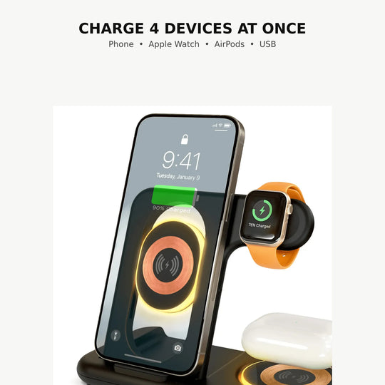 HyperGear 4-in-1 Wireless Charging Stand