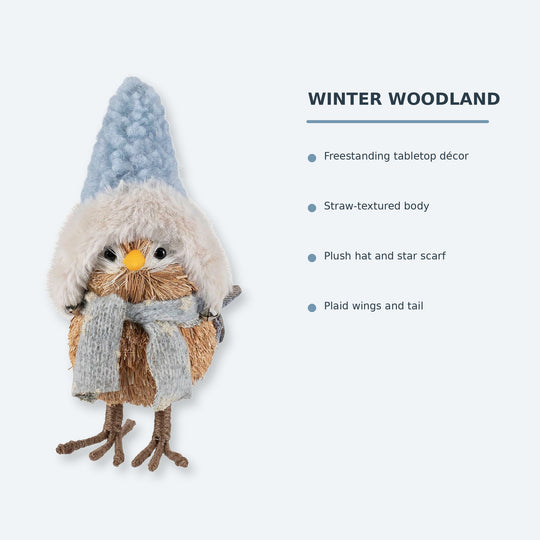 Woodland Bird Christmas Tabletop Figurine