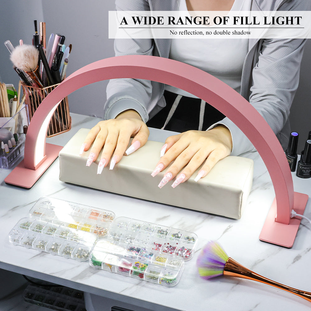 17-Inch LED Half Moon Beauty Lamp