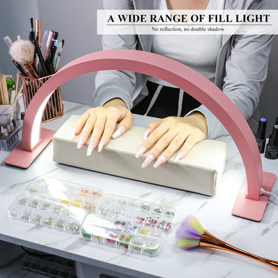 17-Inch LED Half Moon Beauty Lamp