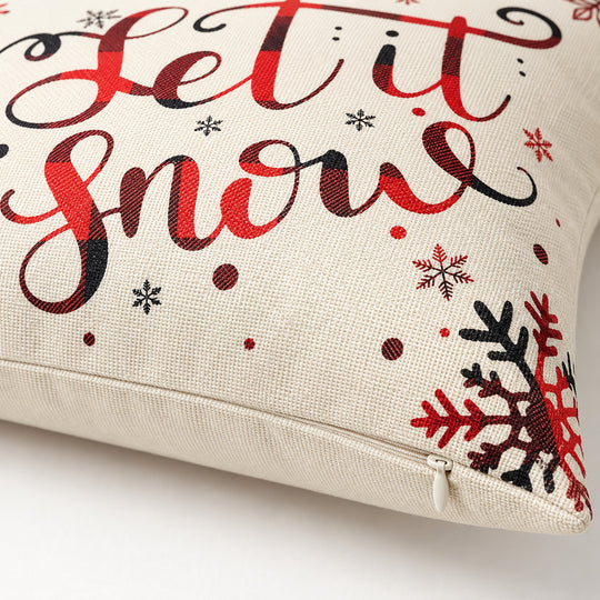 4-Piece Christmas Throw Pillow Cover Set