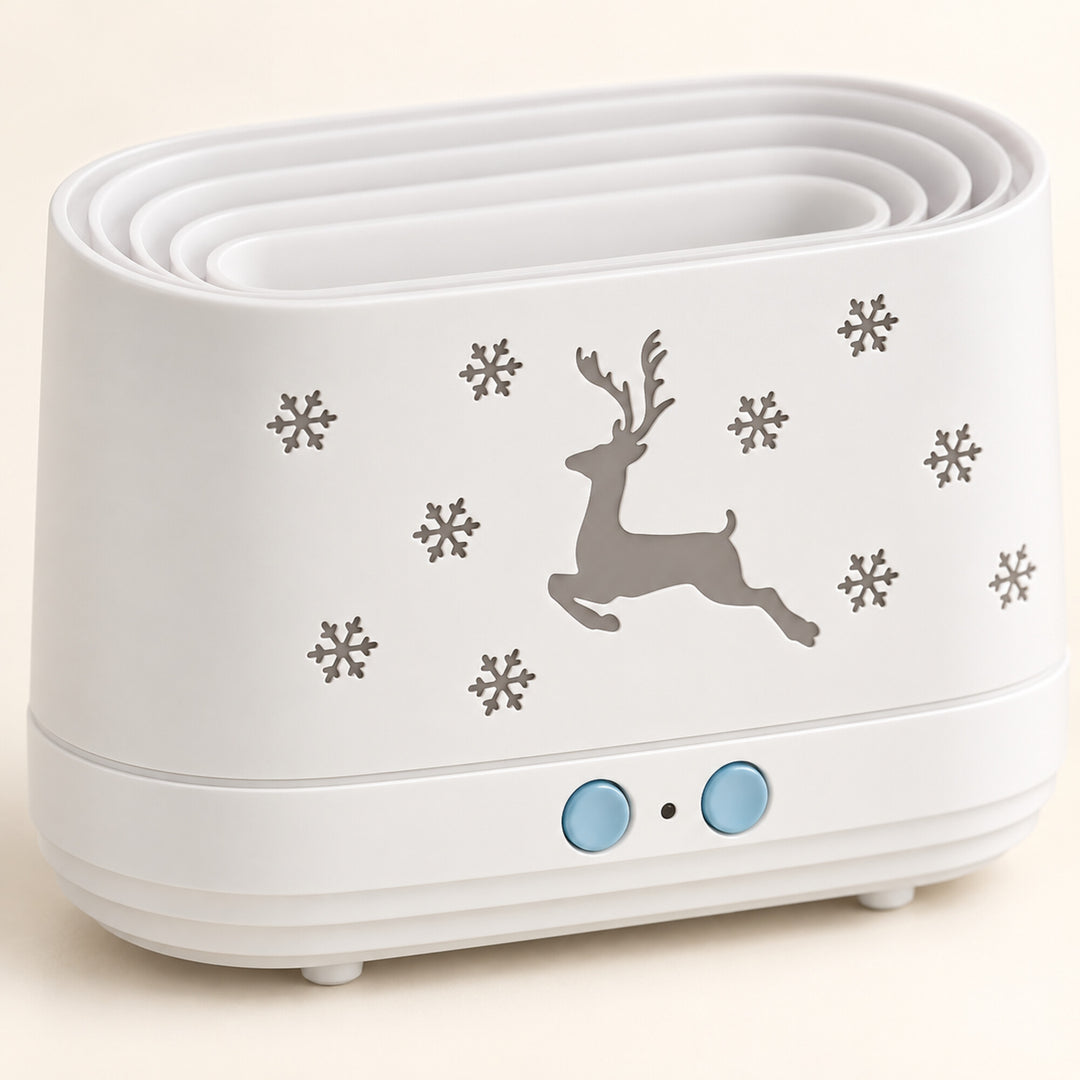Christmas Reindeer Flame-Effect Aroma Diffuser