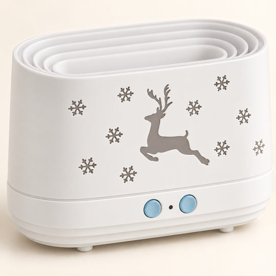 Christmas Reindeer Flame-Effect Aroma Diffuser