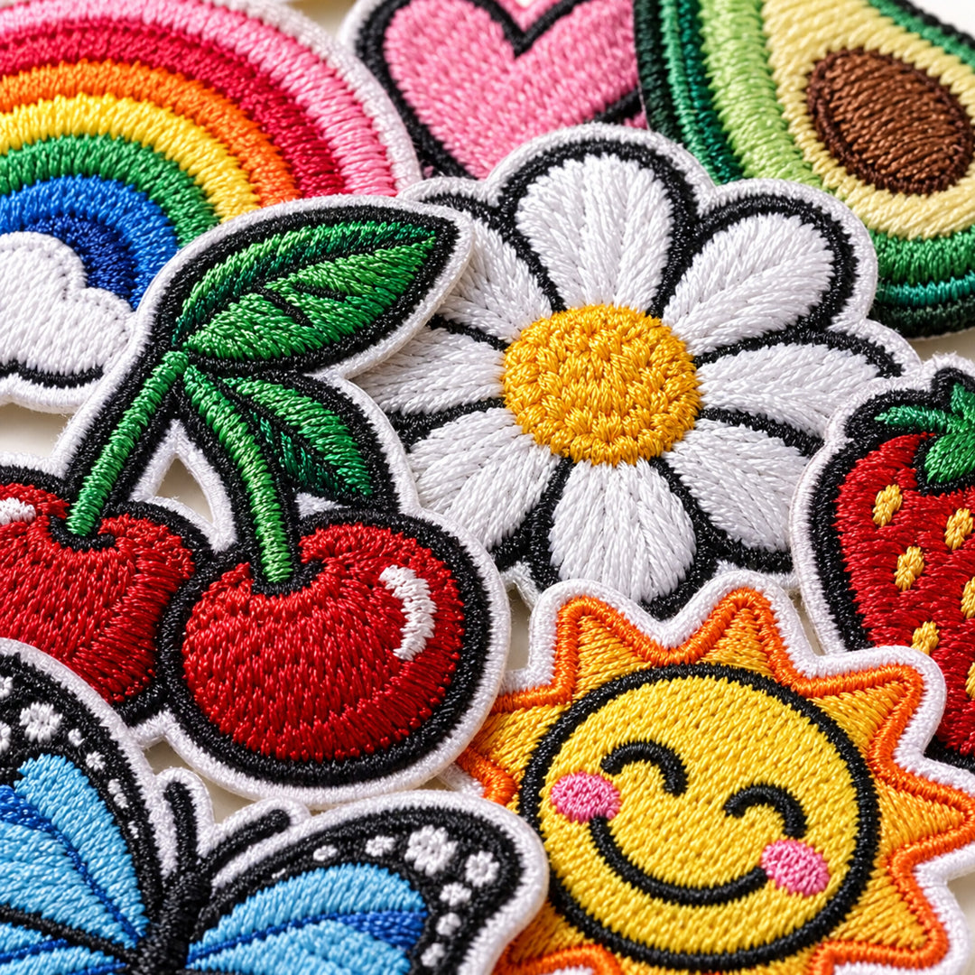 30-Piece Assorted Embroidered Clothing Patches