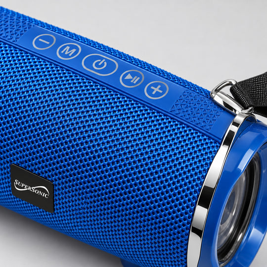 Supersonic Portable Bluetooth Speaker with Strap