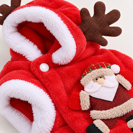 Santa Reindeer Christmas Pet Coat