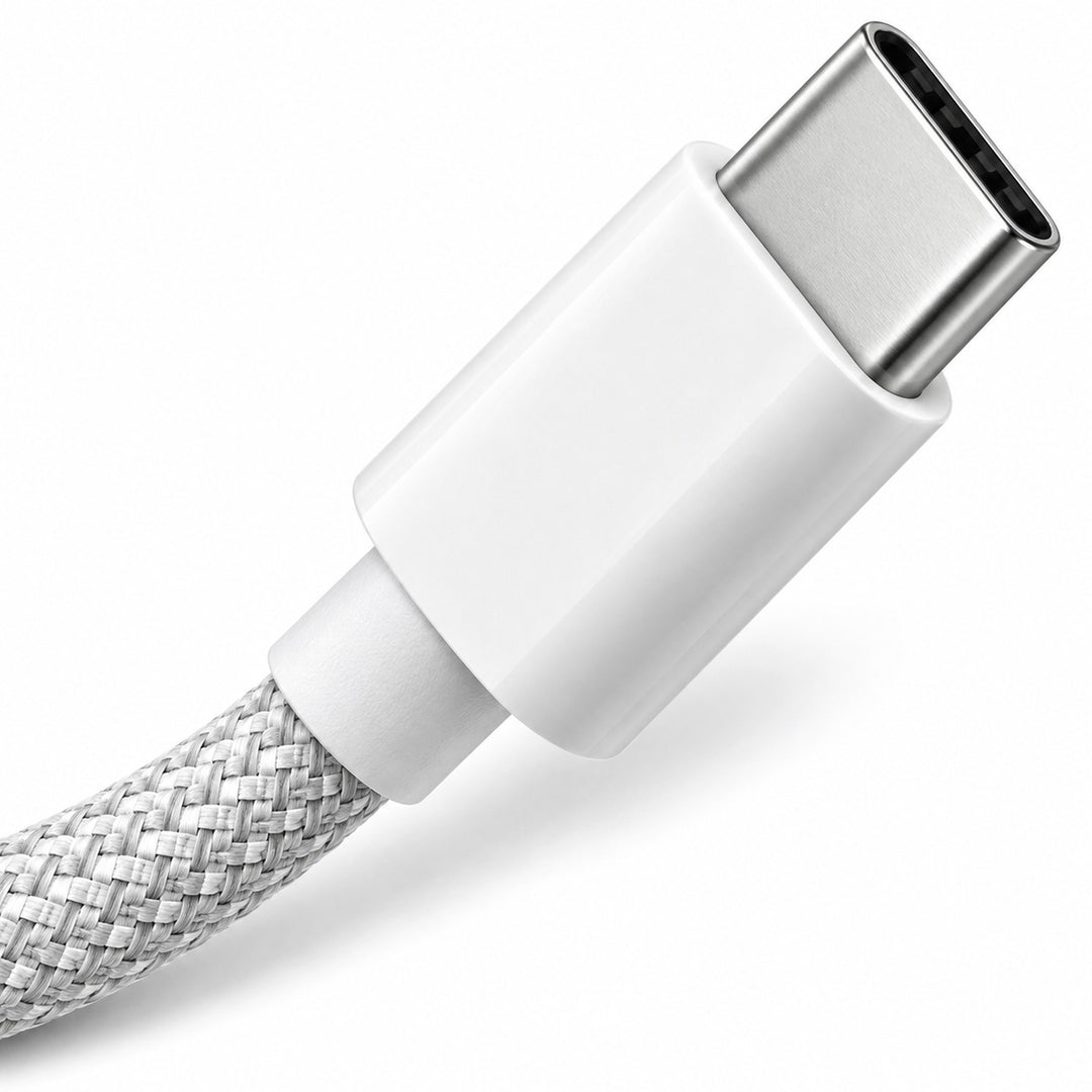 3-Pack 60W Braided USB-C to USB-C Cables