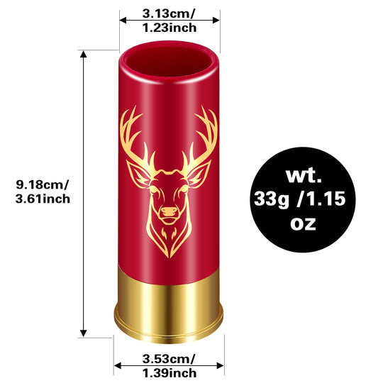 4-Pack Deer Head Bullet Shot Cups