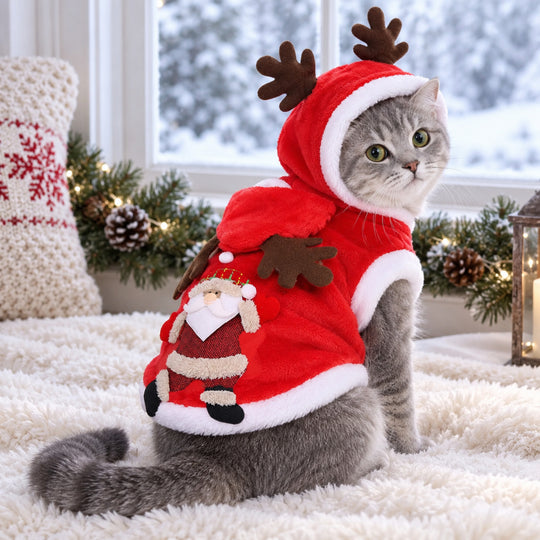 Santa Reindeer Christmas Pet Coat