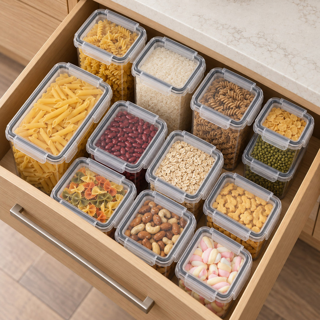 24-Piece Dry Food Storage Container Set