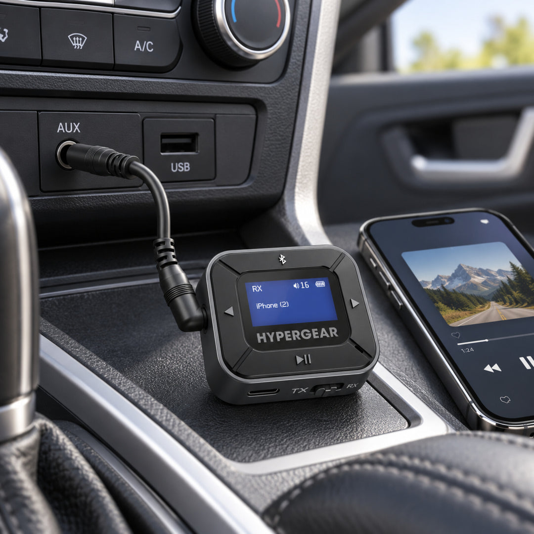 HyperGear IntelliCast Bluetooth Flight Audio Adapter