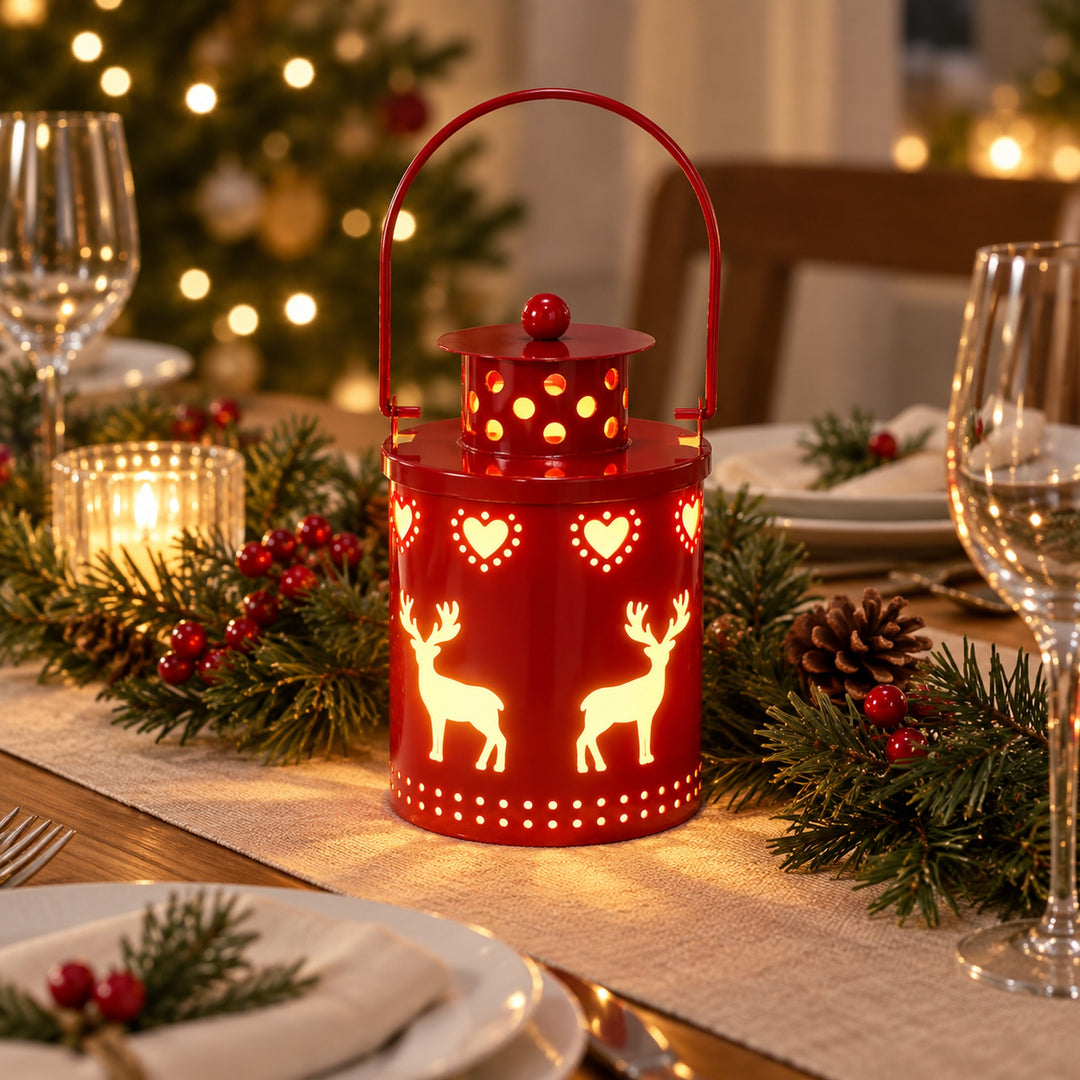 LED Christmas Cutout Lantern