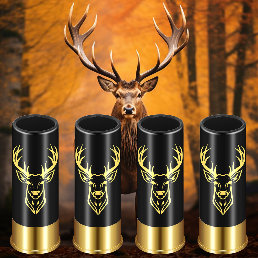 4-Pack Deer Head Bullet Shot Cups
