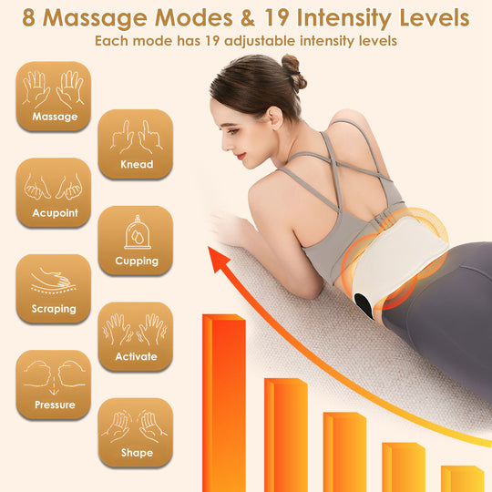 Cordless EMS Heated Lower Back Massager