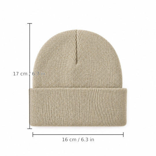 4-Piece Baby Knit Cuffed Beanie Set