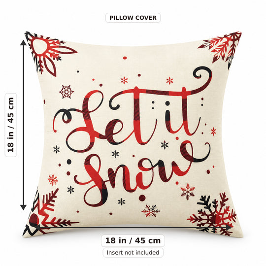 4-Piece Christmas Throw Pillow Cover Set