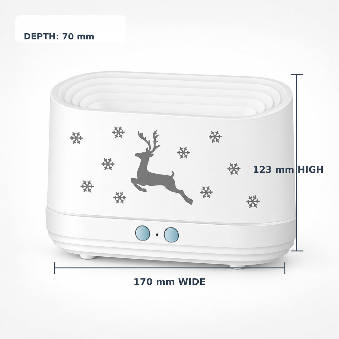 Christmas Reindeer Flame-Effect Aroma Diffuser