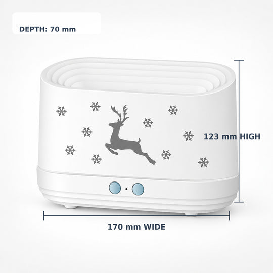 Christmas Reindeer Flame-Effect Aroma Diffuser