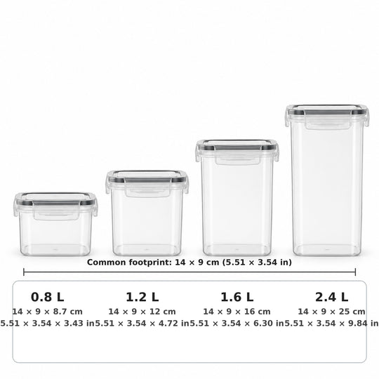 24-Piece Dry Food Storage Container Set