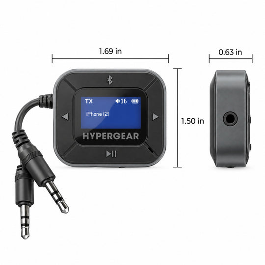 HyperGear IntelliCast Bluetooth Flight Audio Adapter