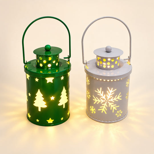 LED Christmas Cutout Lantern