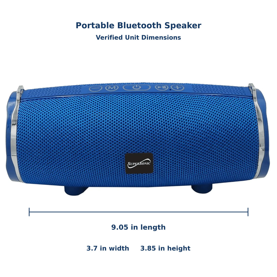 Supersonic Portable Bluetooth Speaker with Strap