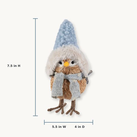Woodland Bird Christmas Tabletop Figurine