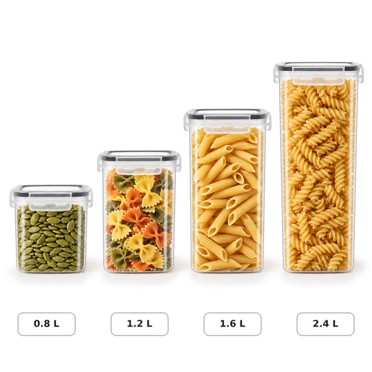 24-Piece Dry Food Storage Container Set