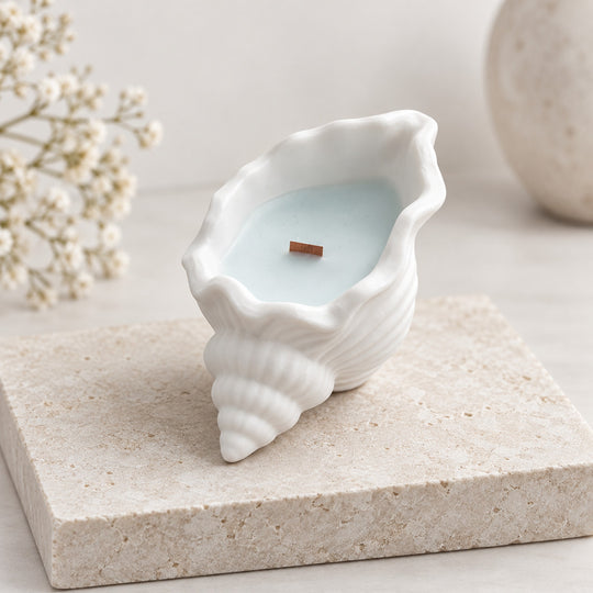 High Tide Soy Candle in Seashell Holder