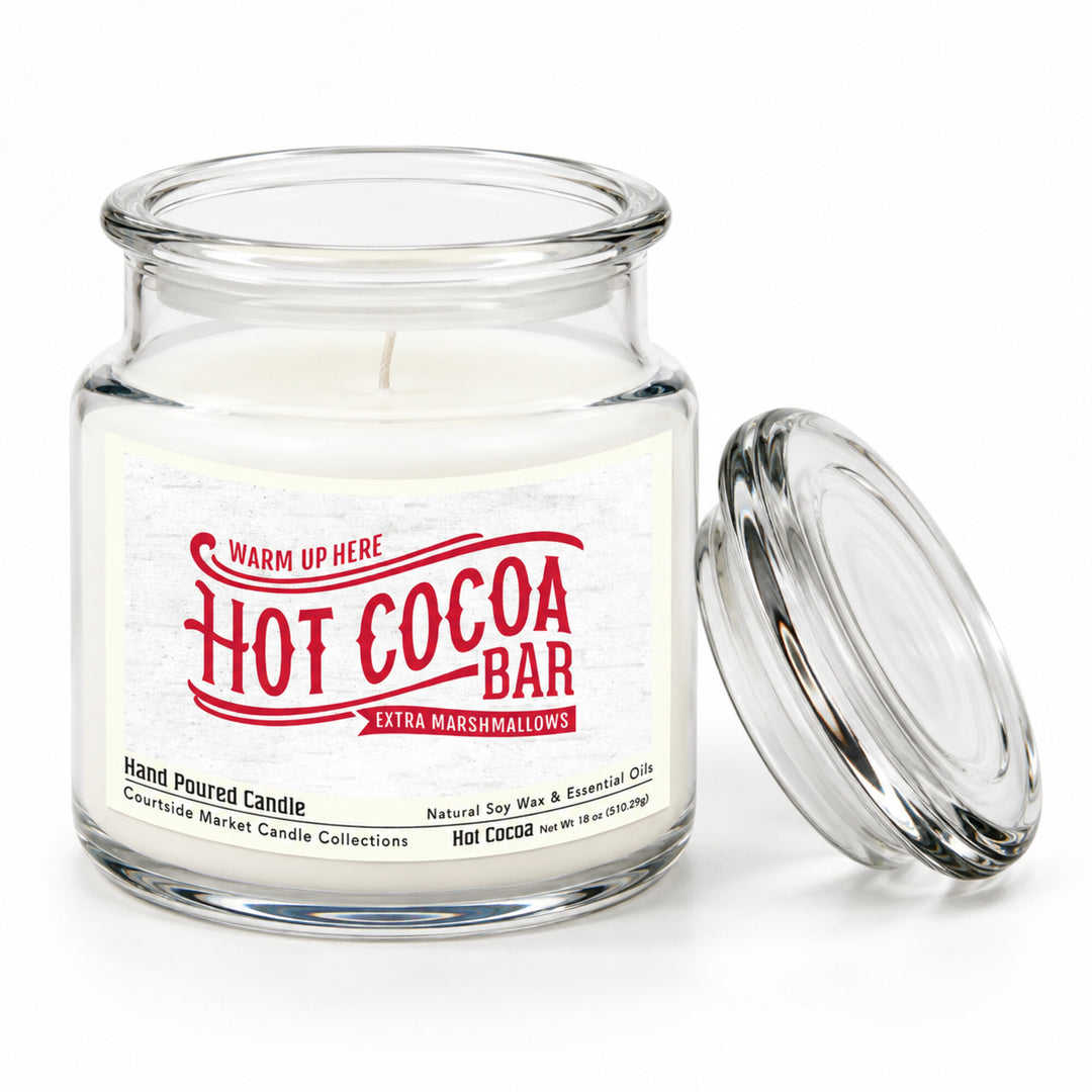 Hot Cocoa Bar 18 oz Soy Wax Jar Candle
